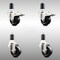 Service Caster 3 Inch 316SS Soft Rubber Swivel 1-1/2 Inch Stem Caster Lock Brake SCC, 2PK SCC-SS316TTLEX20S314-SRS-2-S-2-112 - alternate 2